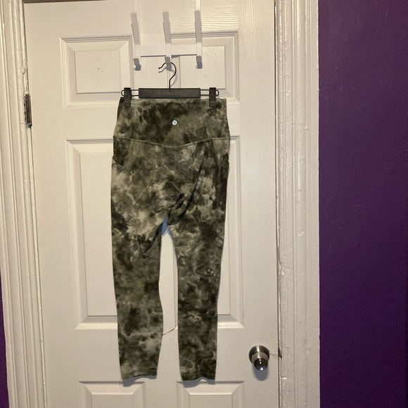 Lululemon Align High-Rise Pant with Pockets 25" Green Diamond-Dye Leggings - Picture 4 of 7